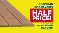Master Home Improvement Brazilian Teak Hardwood Decking HALF PRICE! Commercial