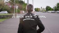Uncle Tobys See the Plus side - The Excutive - A Brisk walk to work Commercial