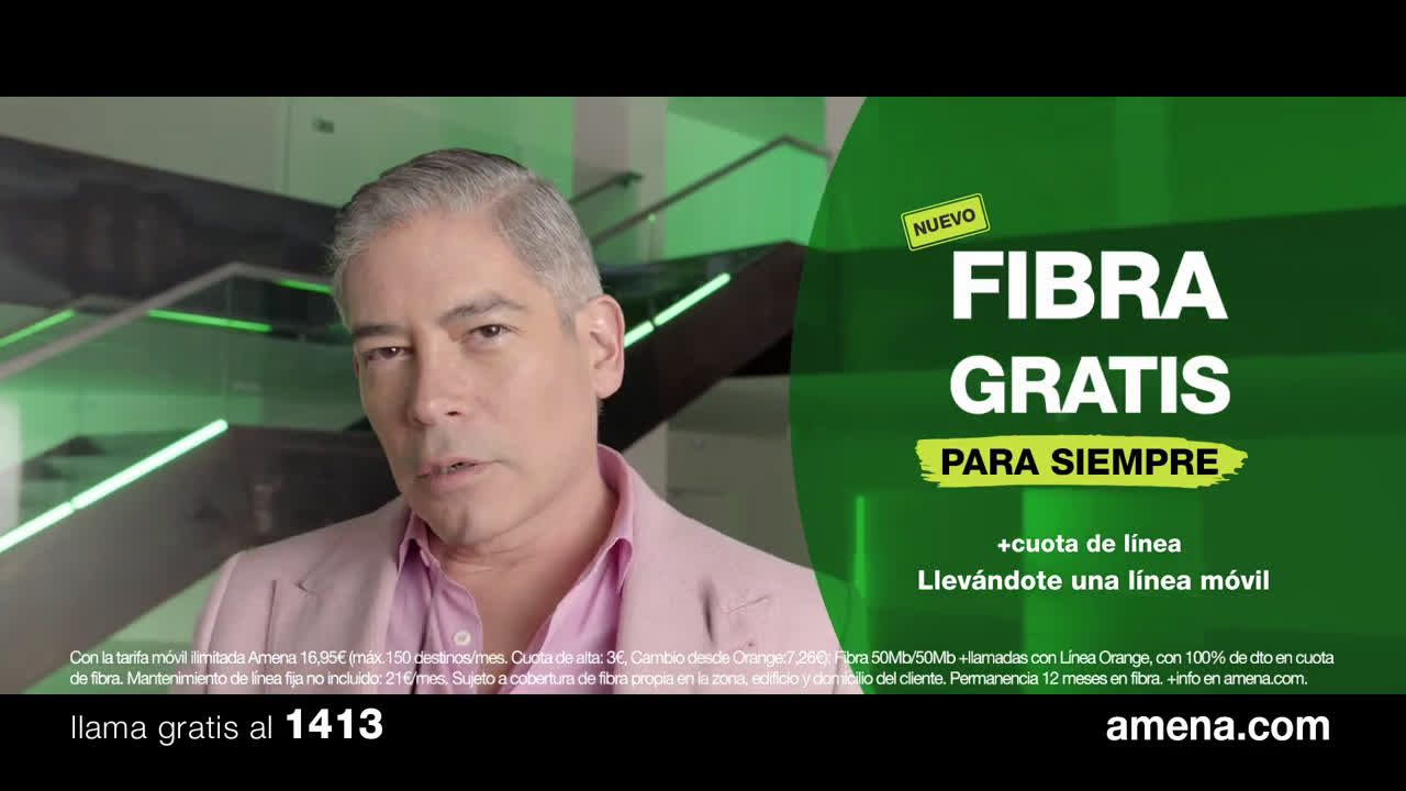 Amena "¡FIBRA GRATIS? ¡Esto es un despelote!" Huawei Psmart 2019 (Para SIEMPRE) anuncio