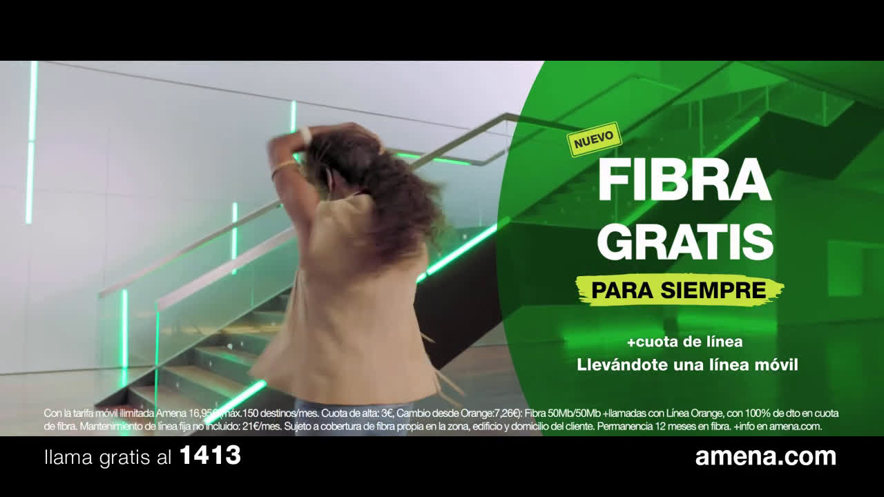 Amena "¿FIBRA GRATIS? Qué arte... ¡OLÉ, OLÉ!" Huawei Psmart 2019 (Para SIEMPRE) anuncio