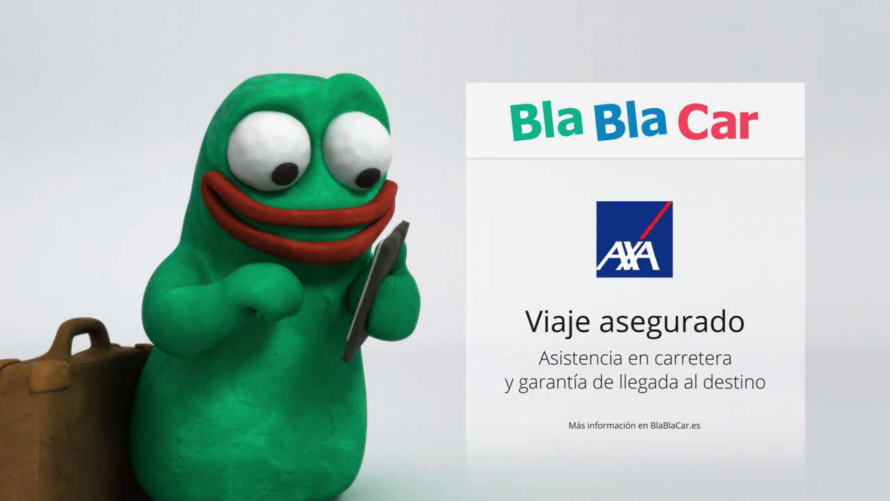 AXA Seguros Bla Bla Car pasajero anuncio