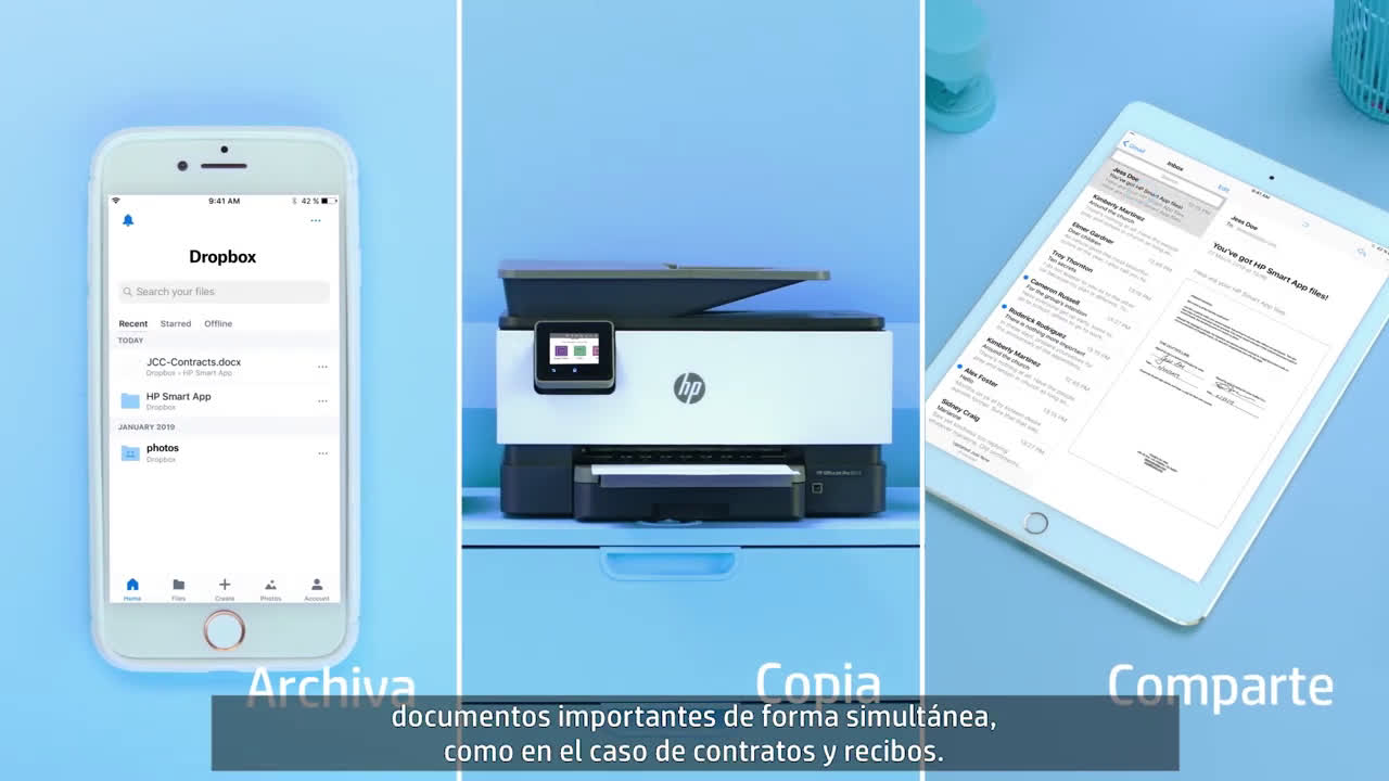 HP Nueva serie de impresoras HP OfficeJet Pro, diseñadas para PYMES anuncio
