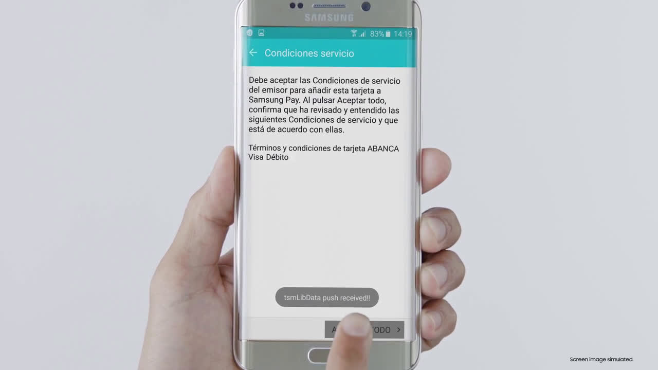 ABANCA Pago contacless con Samsung Pay anuncio