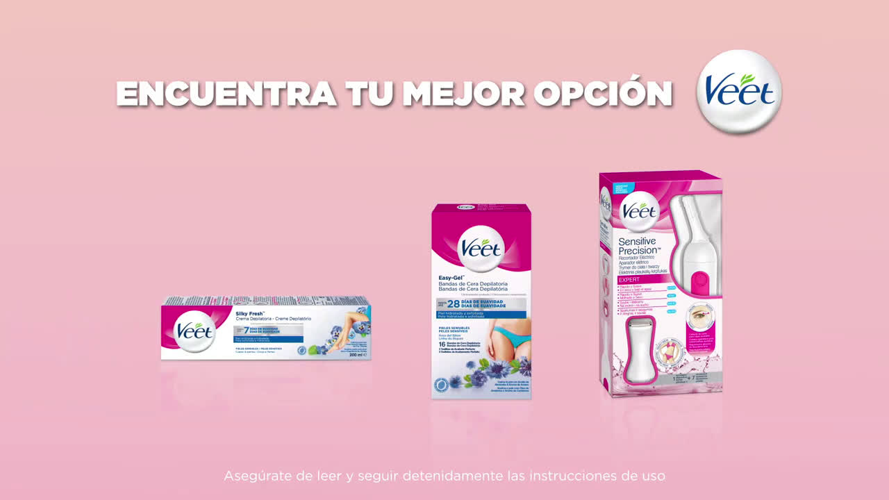 Veet escoge tu mejor opción para depilarte la zona del bikini anuncio