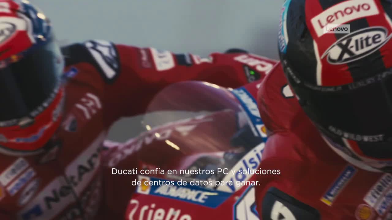 Lenovo Tecnología revolucionaria para todos | Deporte | Ducati anuncio