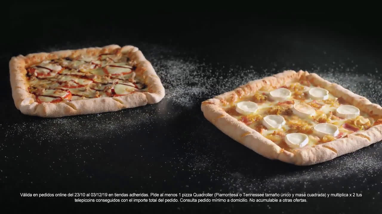Telepizza Nueva QuadRoller Piamontesa  anuncio