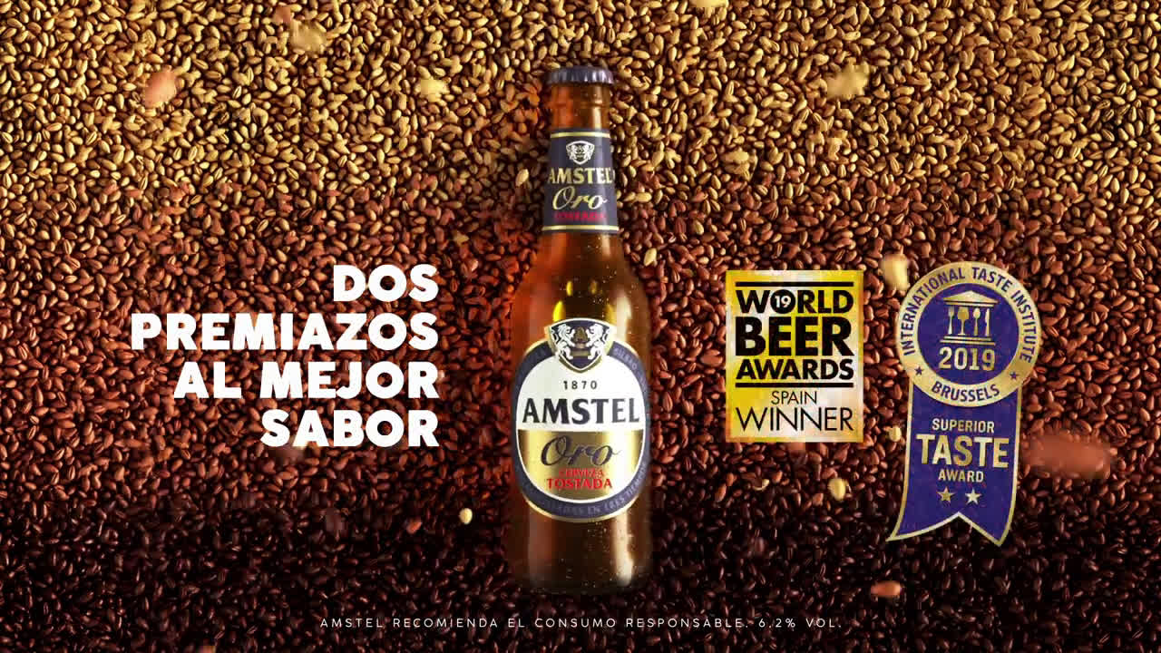 Amstel Oro, dos premios al mejor sabor anuncio