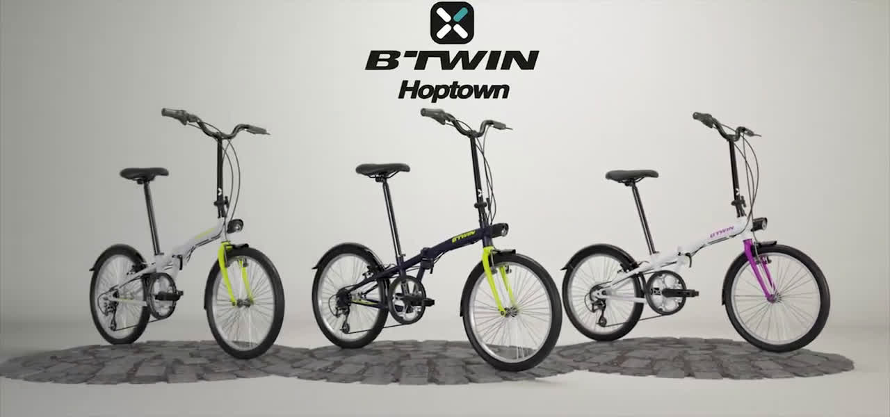Decathlon Bicicleta plegable Hoptwon B'TWIN anuncio