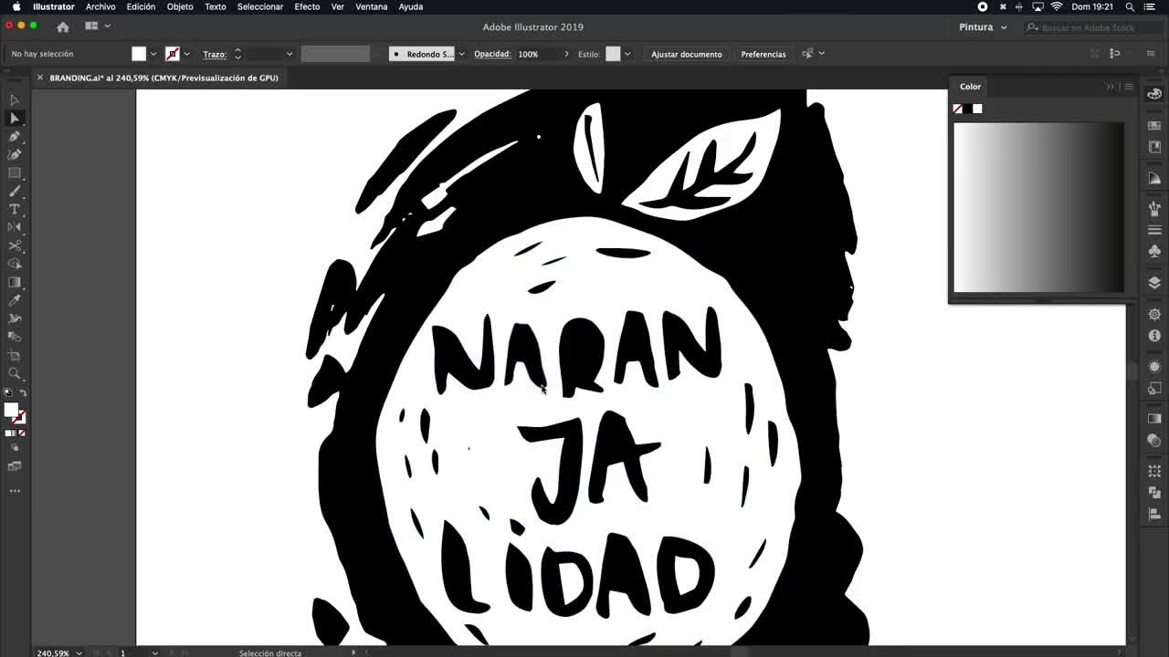 Adobe Cómo crear un logotipo y materiales de construcción de marca con @naranjalidad. anuncio
