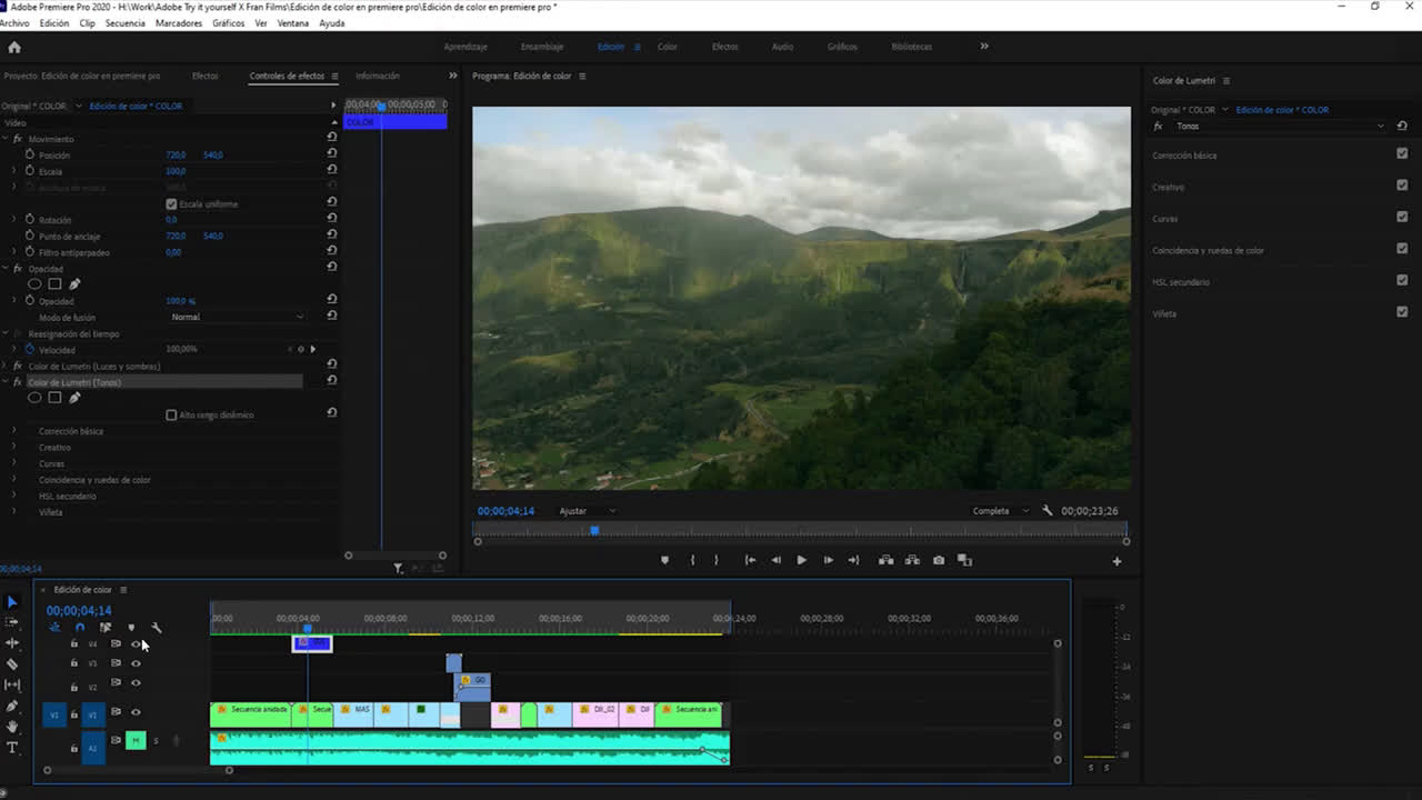Adobe Cómo crear un increíble vídeo editando el color con @fran_films. anuncio