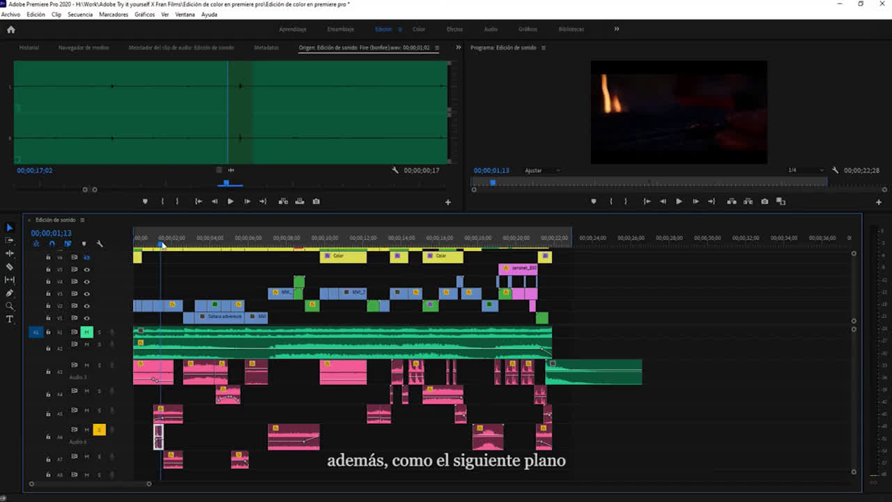 Adobe Cómo crear un diseño de sonido profesional con @fran_films. anuncio