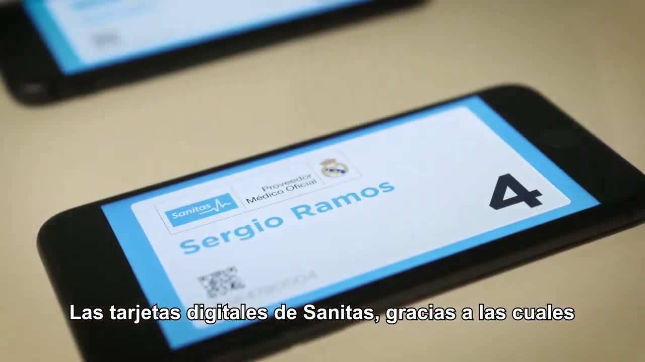 Sanitas Entrega de tarjetas digital Real Madrid - #CercaEsDigital anuncio