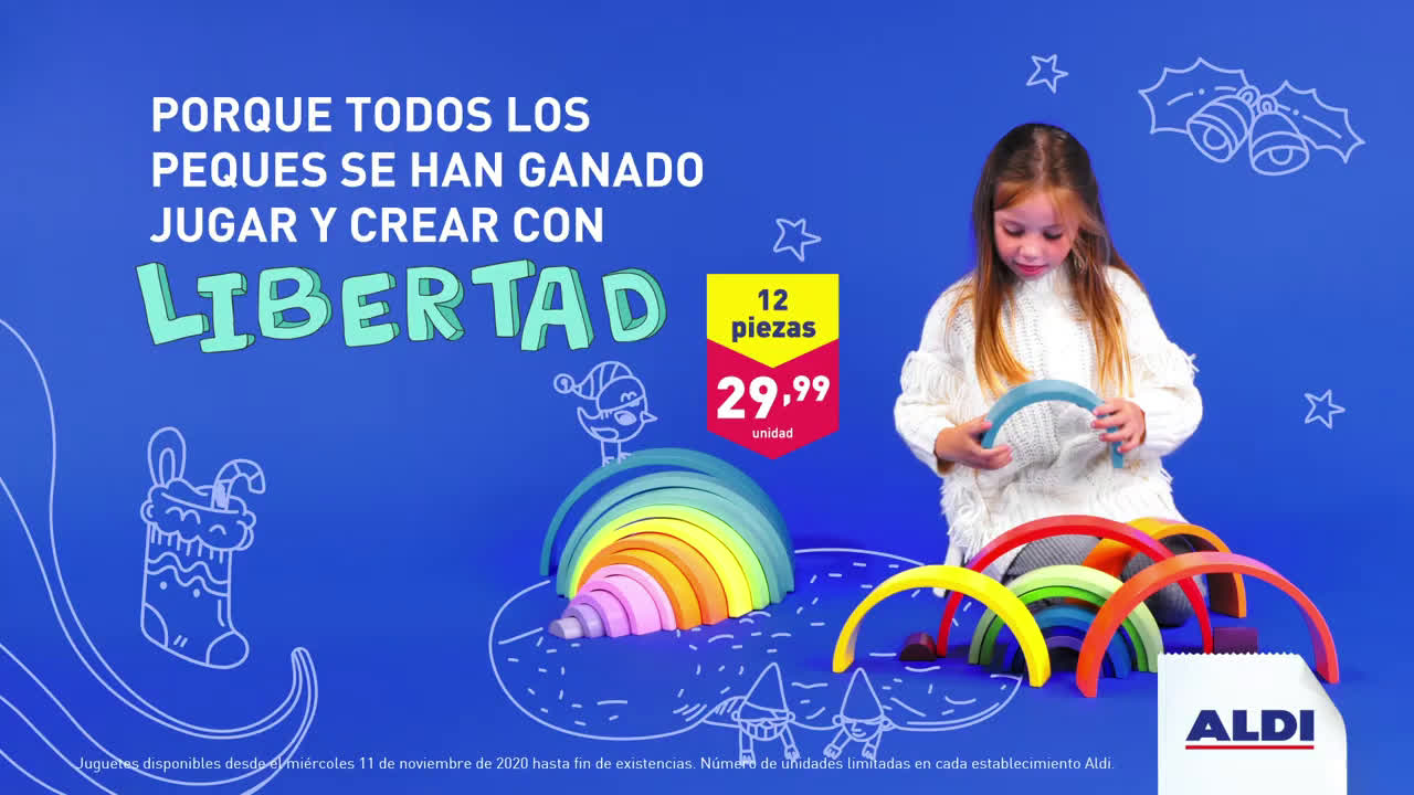 Aldi Juguetes para crear #JuguetesParaSoñar anuncio