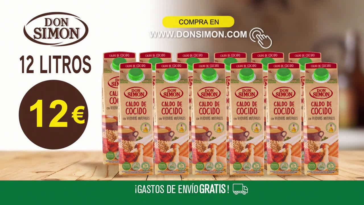 DON SIMÓN Súper PROMO en CALDOS CASEROS en donsimon.com. ¡Compra Ahora! anuncio