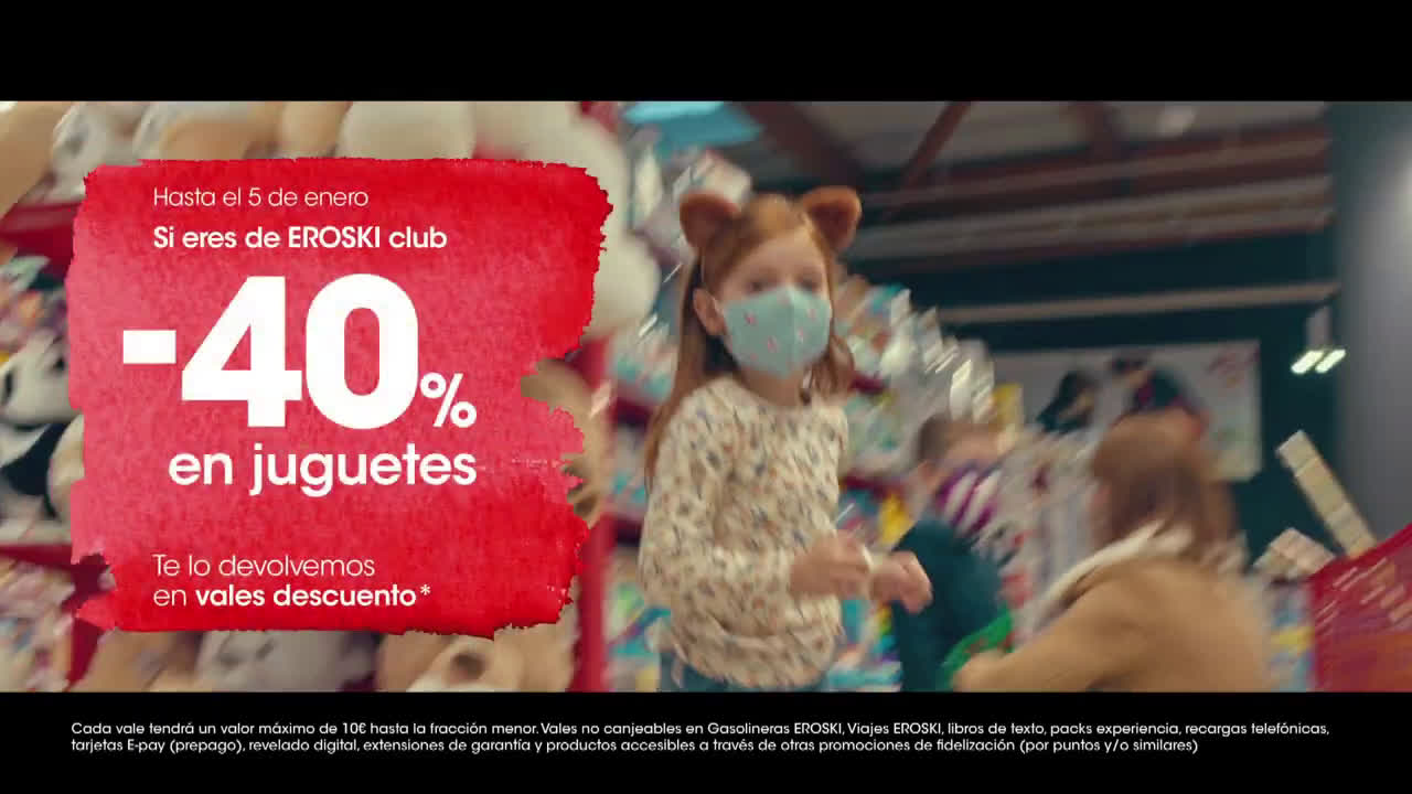 Eroski Contigo es más Navidad - 40% en Juguetes anuncio
