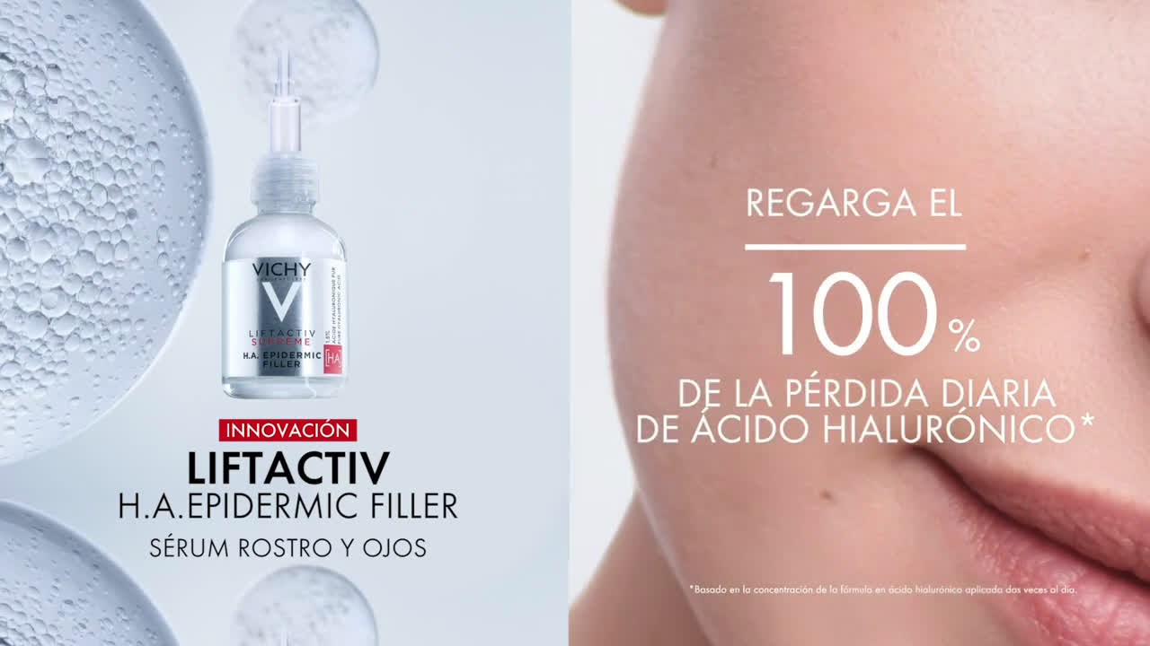 Vichy Sérum Epidermic Filler Antiarrugas Rostro y Ojos - Reduce hasta -47% las arrugas en 6 semanas* anuncio