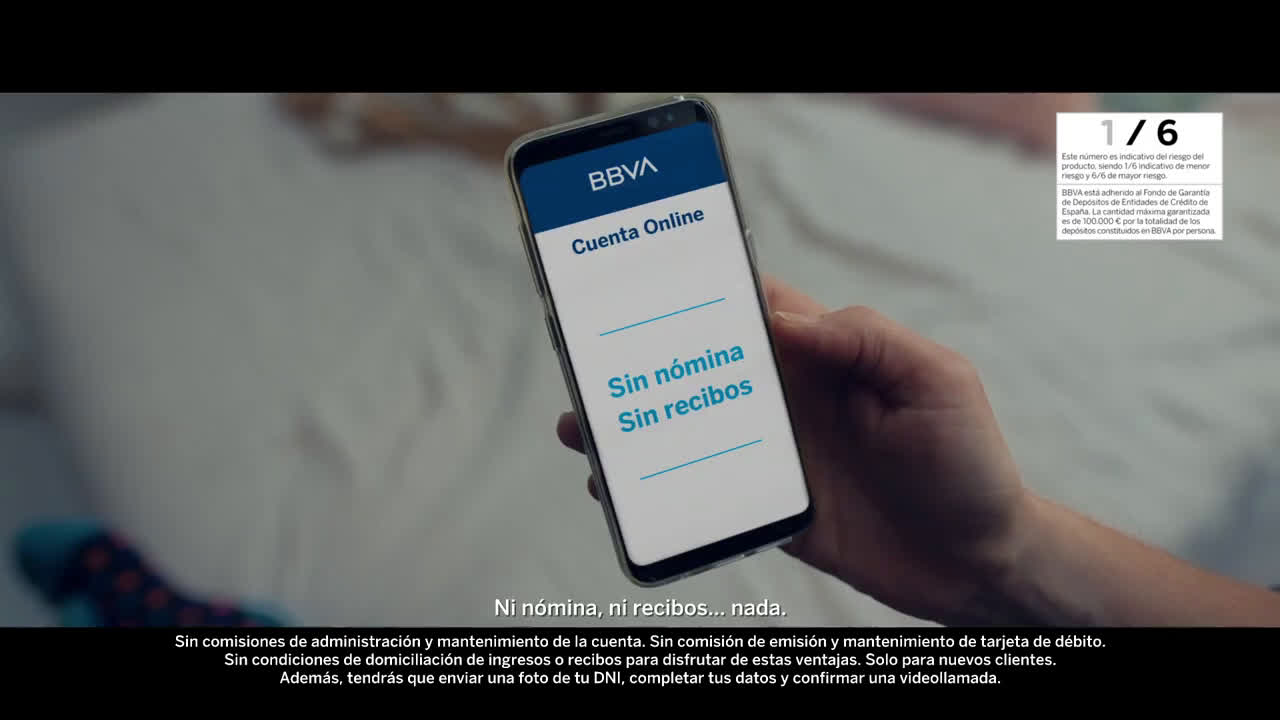 BBVA Cuenta Online BBVA sin comisiones ni condiciones | Madre anuncio