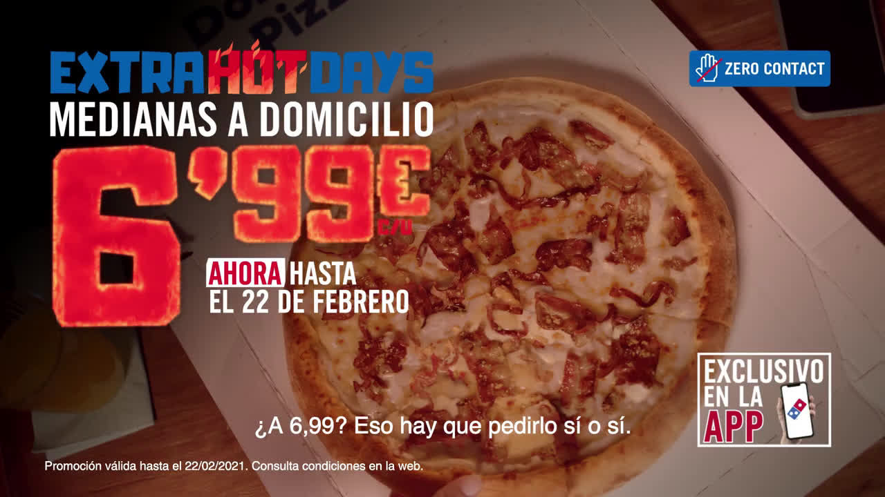 Domino´s Pizza MASTER DOMINOS EXTRA HOT DAYS 10 DISCUSION 22FEB DIGITAL anuncio