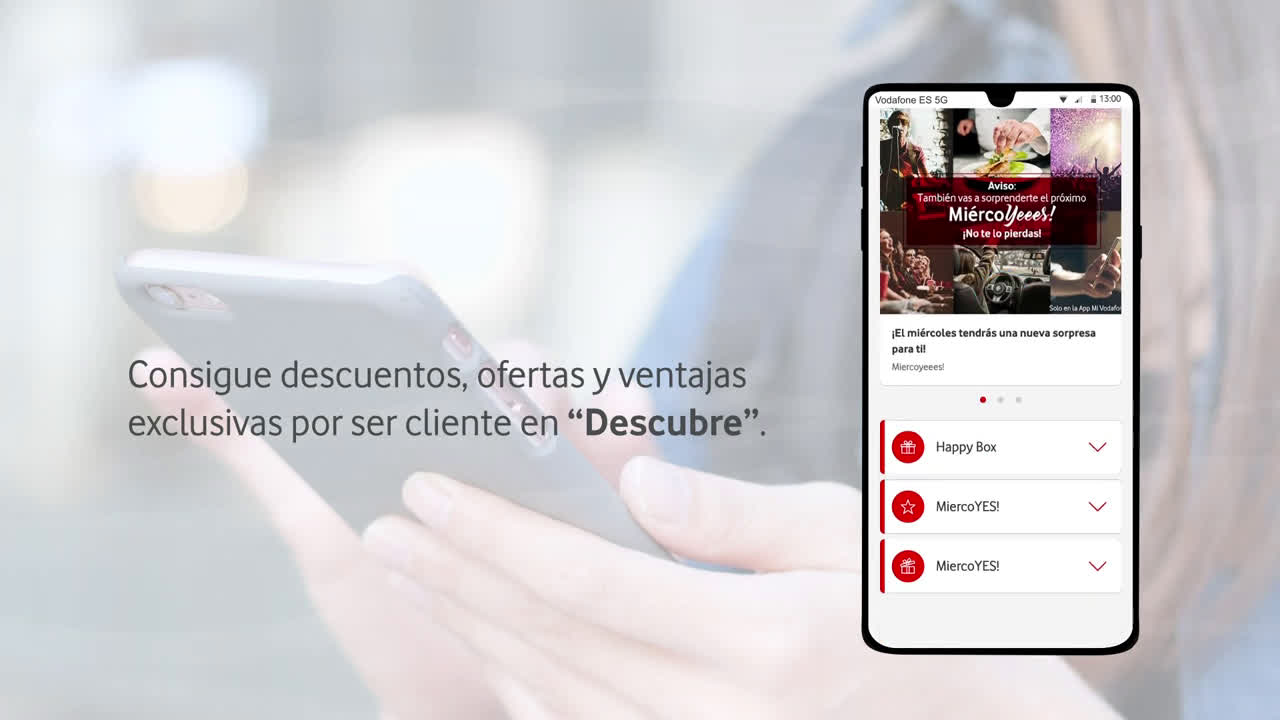 Vodafone Navega por la App Mi Vodafone si tienes contrato anuncio