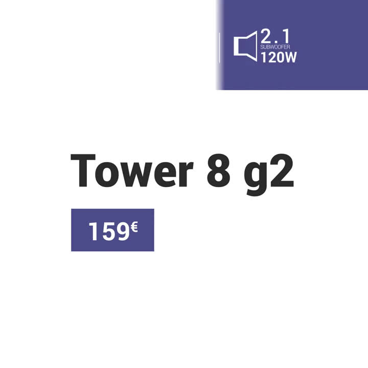 Energy Sistem Tower 8 g2 Black anuncio