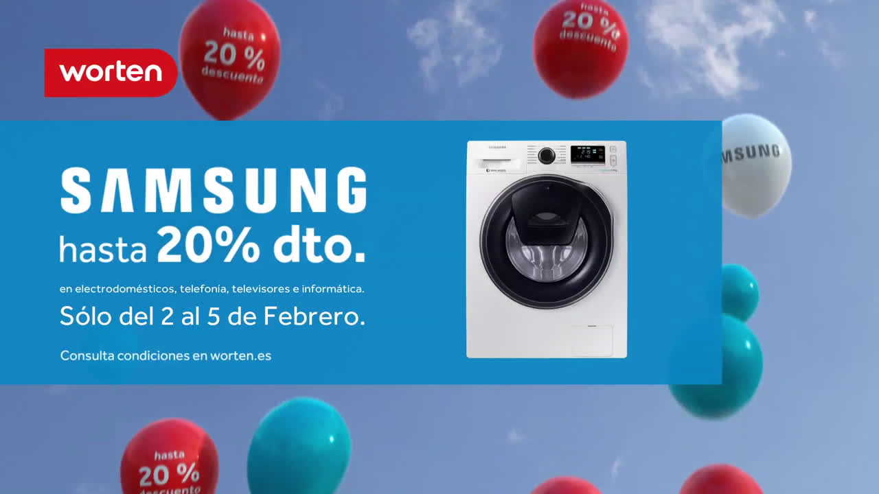 Worten Mes de las Marcas - Samsung hasta 20% de descuento anuncio