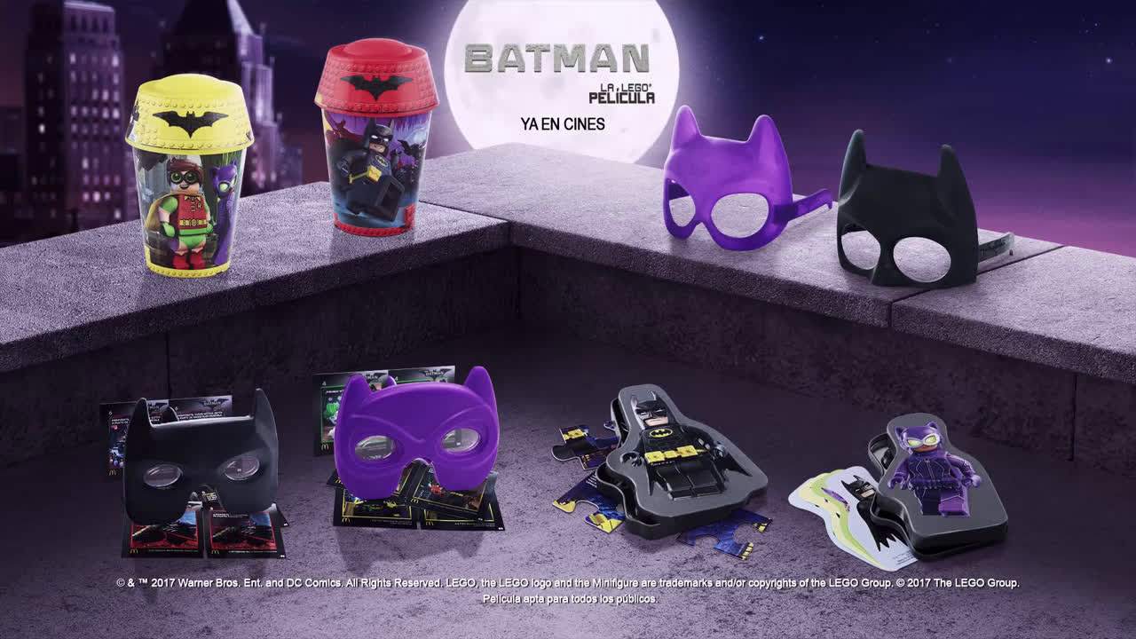 McDonald Únete al equipo de héroes de Batman LEGO la Pelicula anuncio