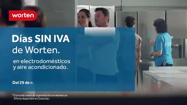Worten Días SIN IVA en electrodomésticos y aire acondicionado anuncio