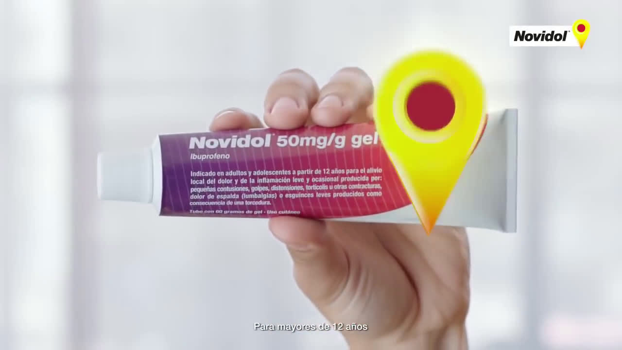 Novidol Ibuprofeno en gel anuncio