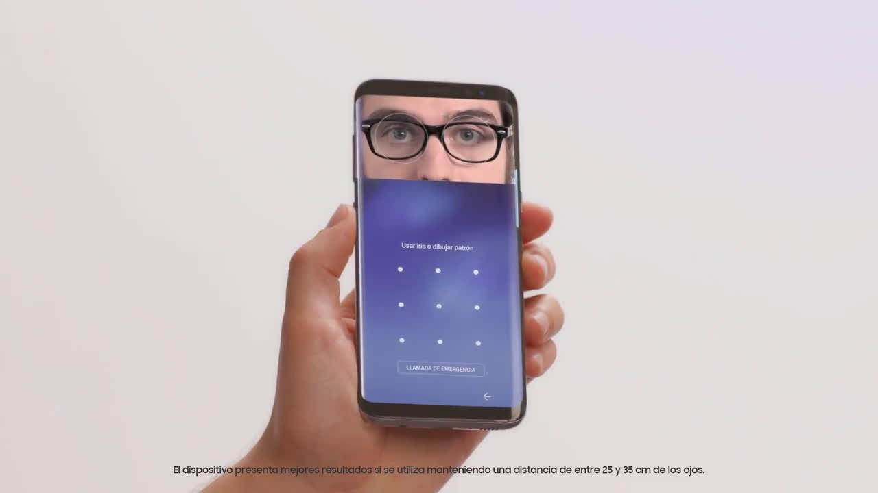 Samsung Galaxy S8 Escáner de Iris anuncio