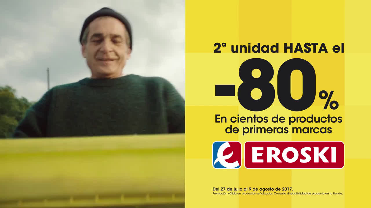 Eroski Alimenta tu alegría - 2ªunidad hasta al 80% anuncio