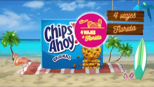 Chips Ahoy! VIAJAZO A FLORIDA anuncio