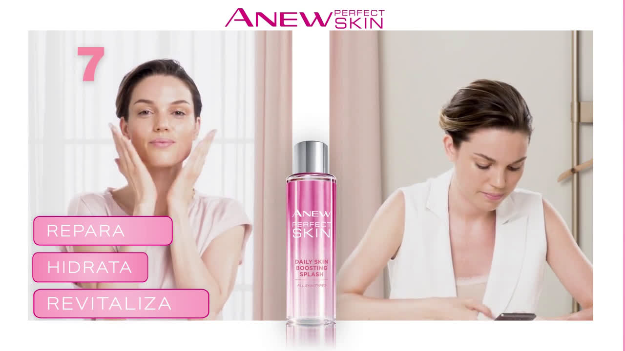 Avon Piel de apariencia perfecta en solo 15 segundos con Anew Perfect Skin anuncio