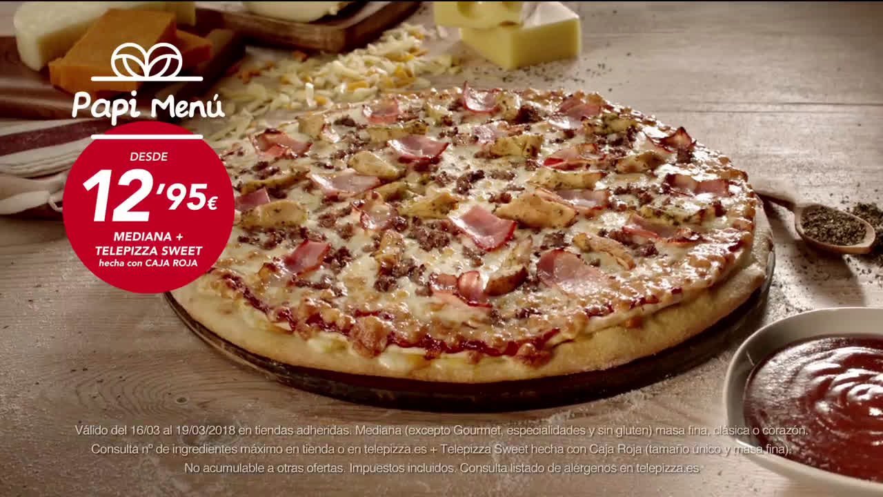 Telepizza Celebra el Día del Padre en Telepizza anuncio