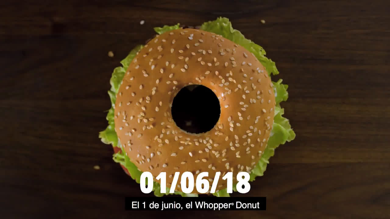 Burger King WHOPPER® DONUT anuncio