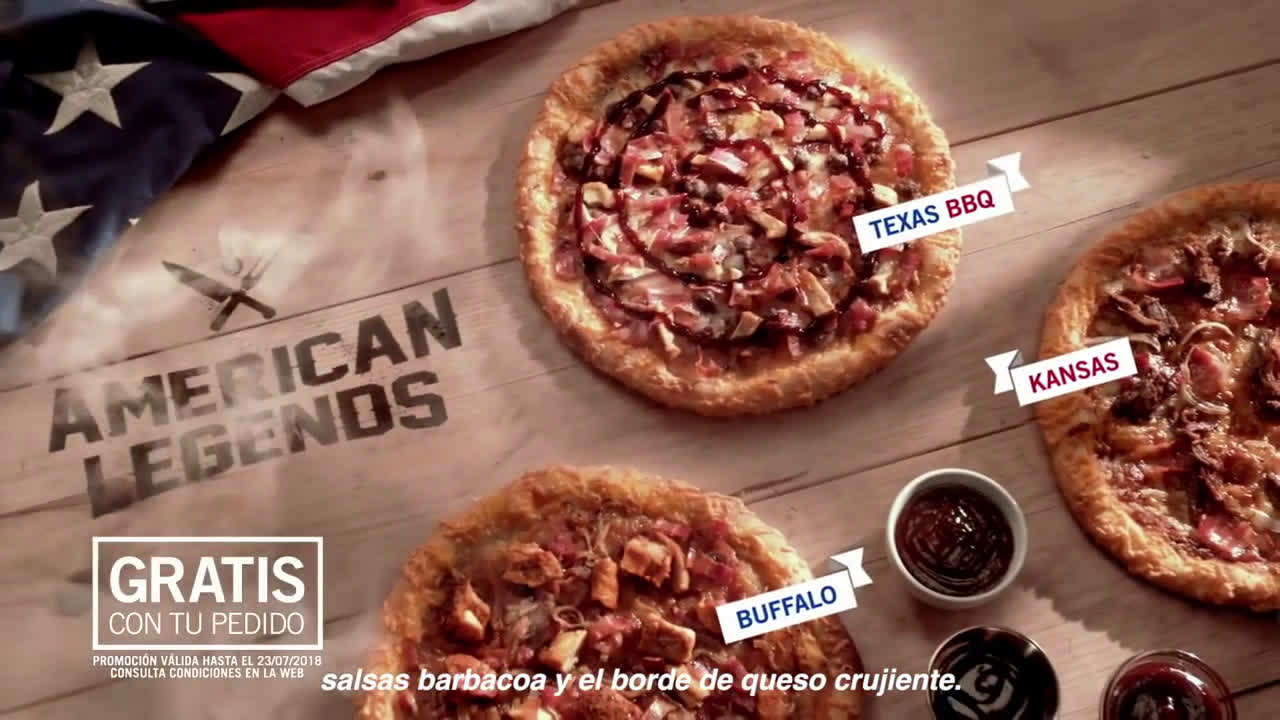 Domino´s Pizza American Legends  anuncio