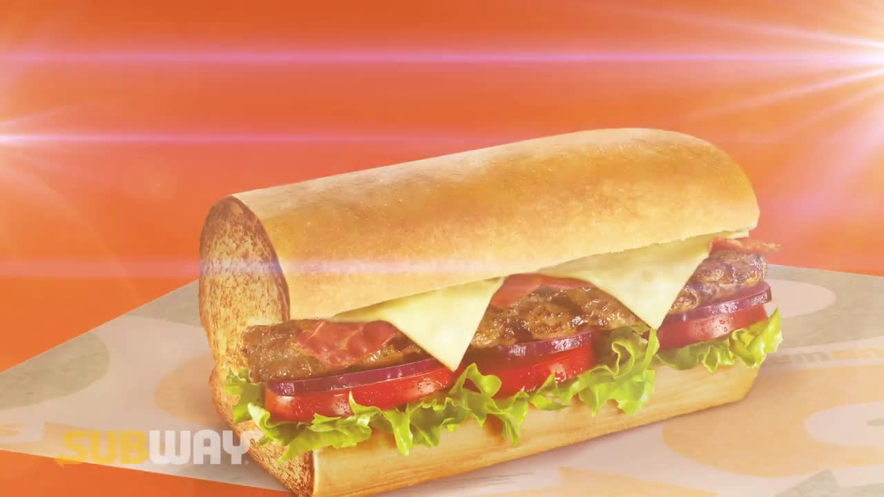 SUBWAY  Big Beef Melt & Bacon (6") anuncio