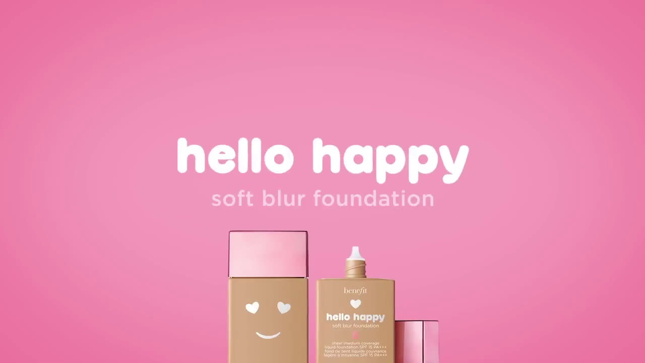 Benefit Cosmetics Hello Happy, ¡te presentamos nuestra NUEVA base de maquillaje! anuncio