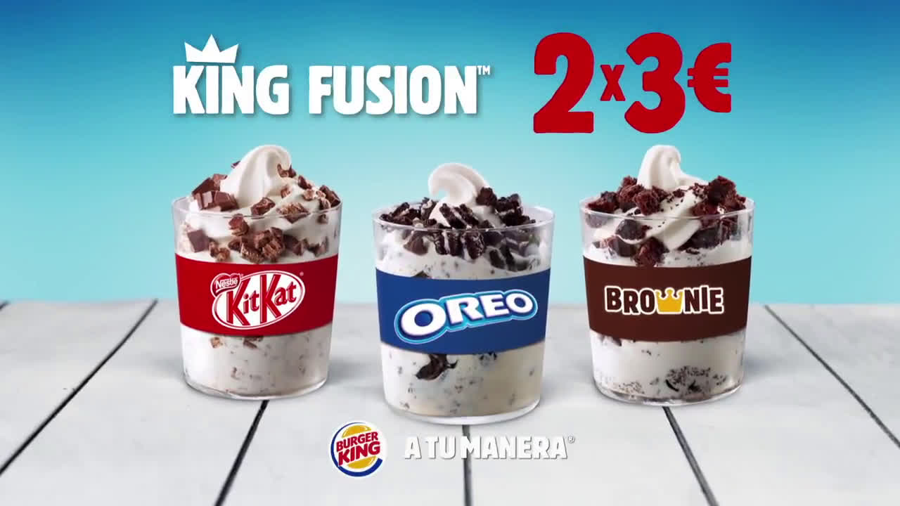 Burger King ESTE VERANO, 2 KING FUSION POR SOLO 3€ anuncio