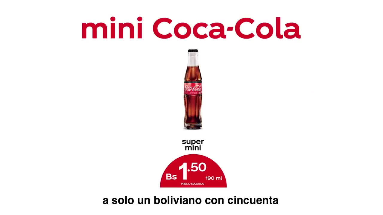 Coca Cola Mini Coca-Cola, gran sabor anuncio