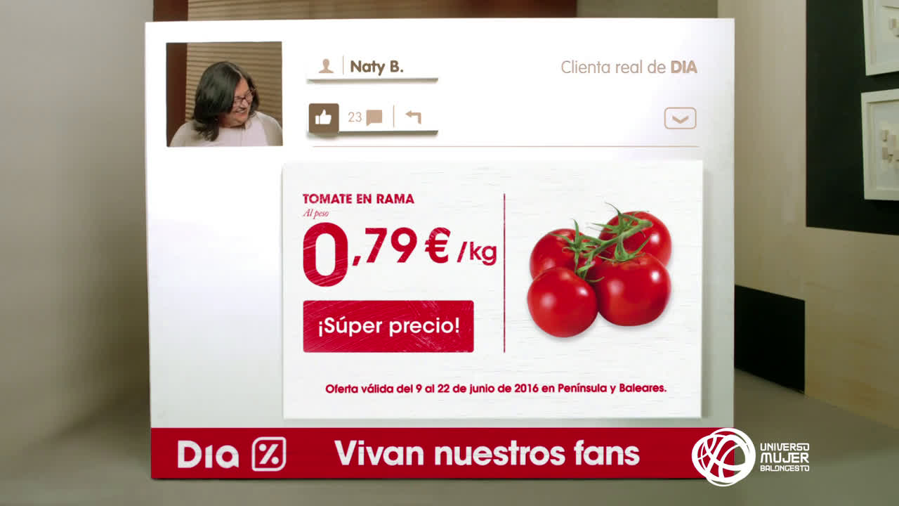 Dia Nuestros fans y las ofertas – Conos helados DIA & Tomate en rama anuncio