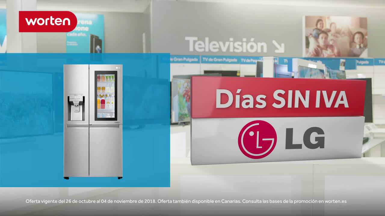 Worten Días Sin Iva LG por el mes de las marcas anuncio