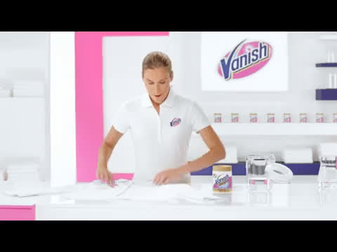 Vanish White blanquea y elimina las manchas anuncio