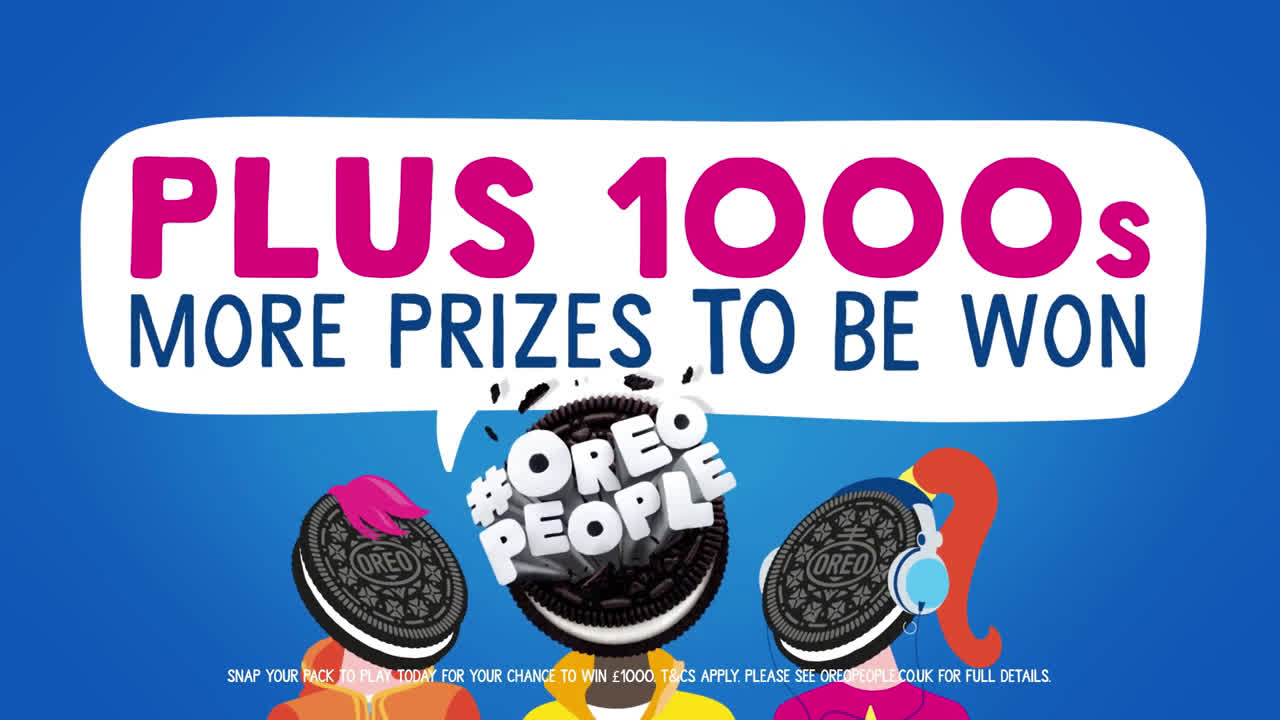 Oreo People – Snap & Play to win £1000! anuncio