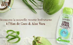 <b>Garnier recette à l'Eau de Coco & Aloe Vera ! pub</b>
