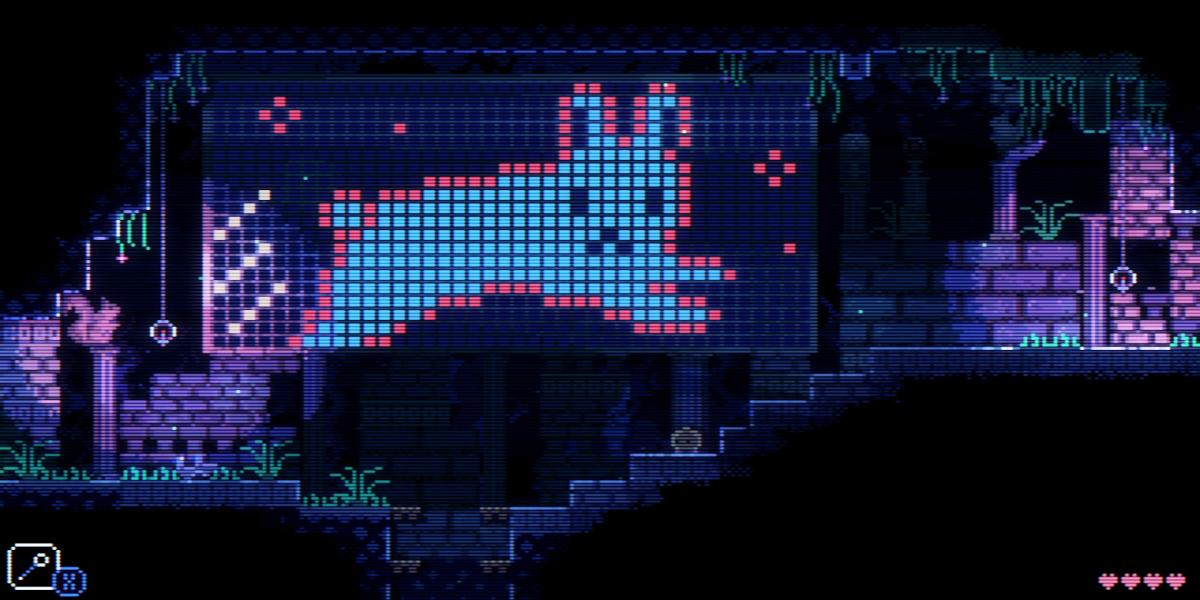 Résolvez le puzzle du caméléon rouge dans Animal Well