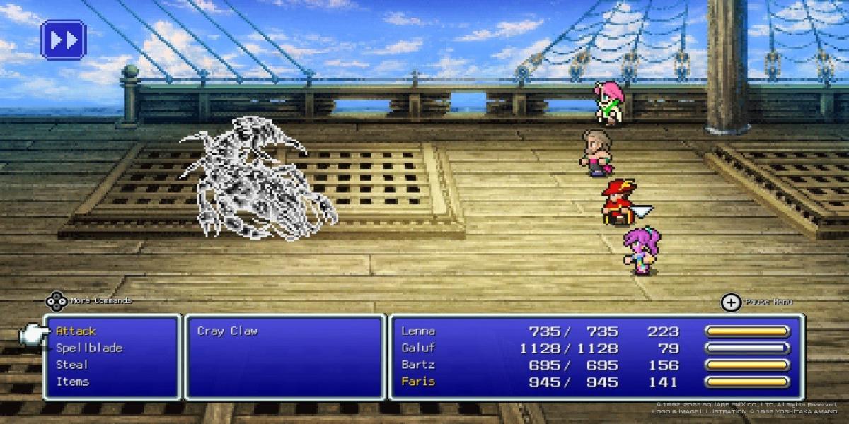 besiege die Gil-Schildkröte in Final Fantasy V Pixel Remaster
