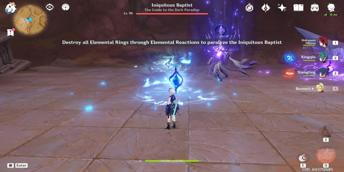 Trouver le monde baptiste inique à Genshin Impact