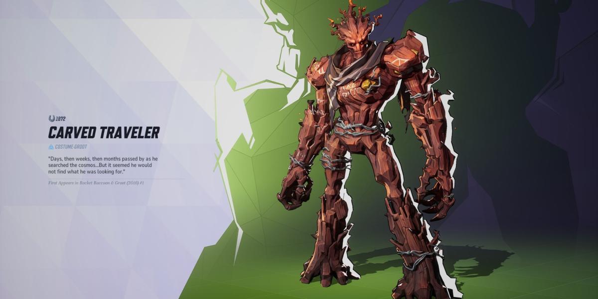 Marvel Rivals: Groot-Skin „Carved Traveller“