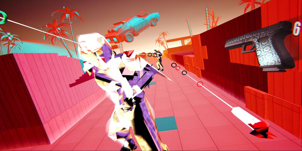 Spielt man Pistol Whip im Sitzen auf PlayStation VR2