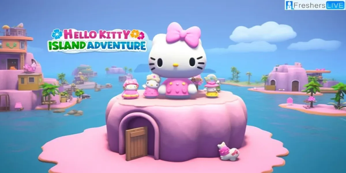 la sala de la torre Totem en Hello Kitty Island Adventure